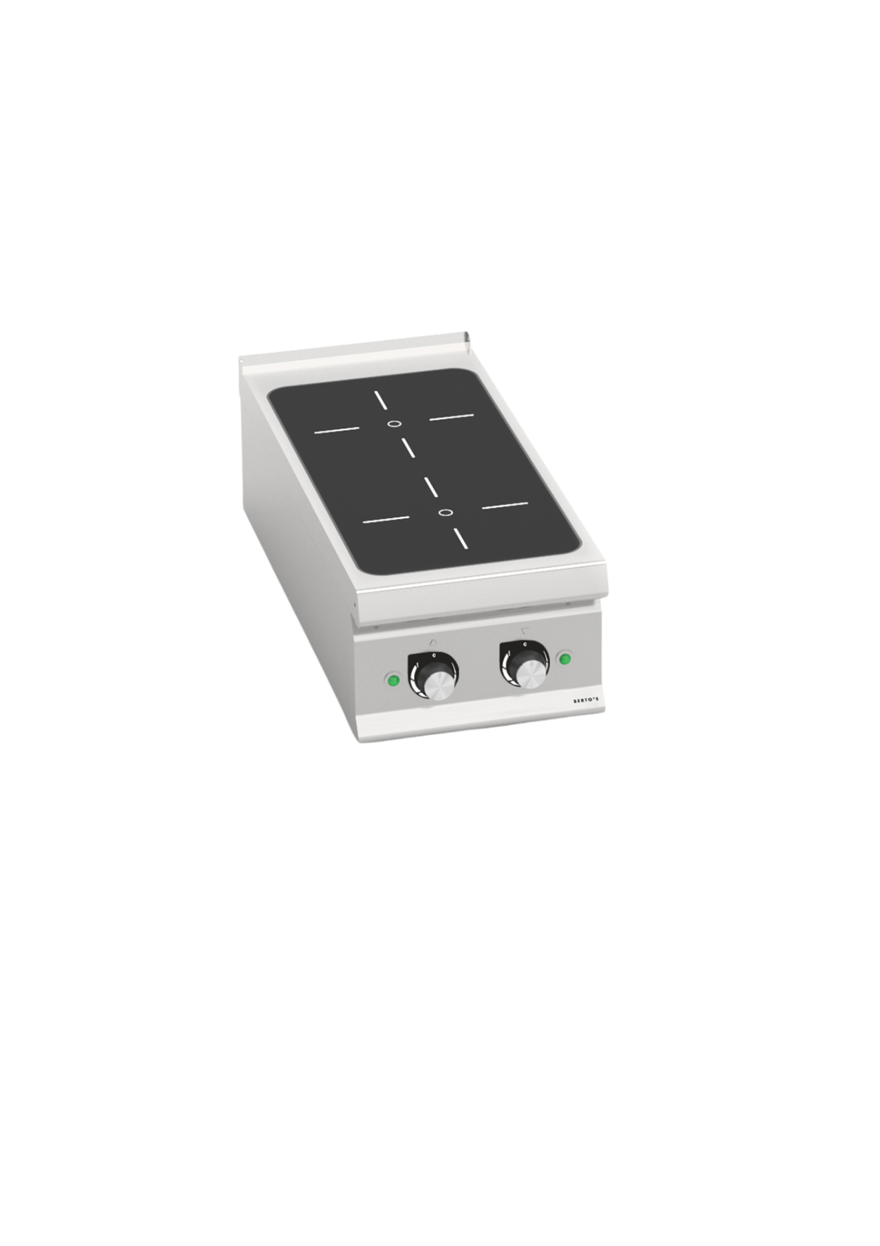 Induktionsplatte 2 Bereiche